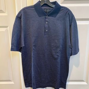Dunhill Navy Striped Polo
